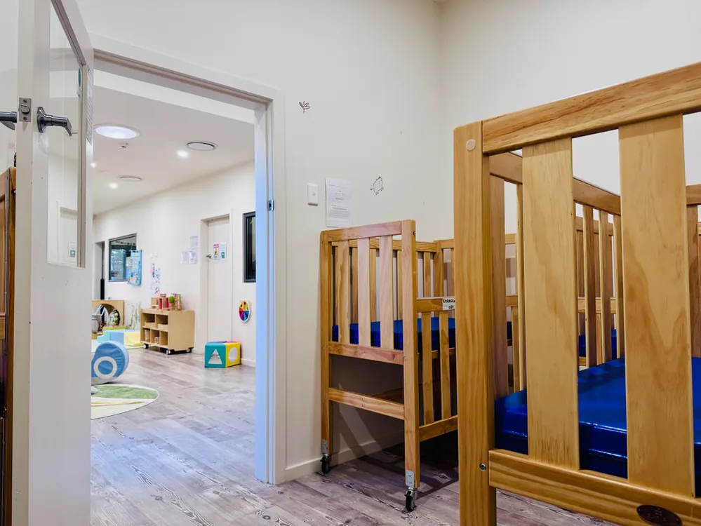 A child resting during nap time at Little Jungle Early Learning, Dundas