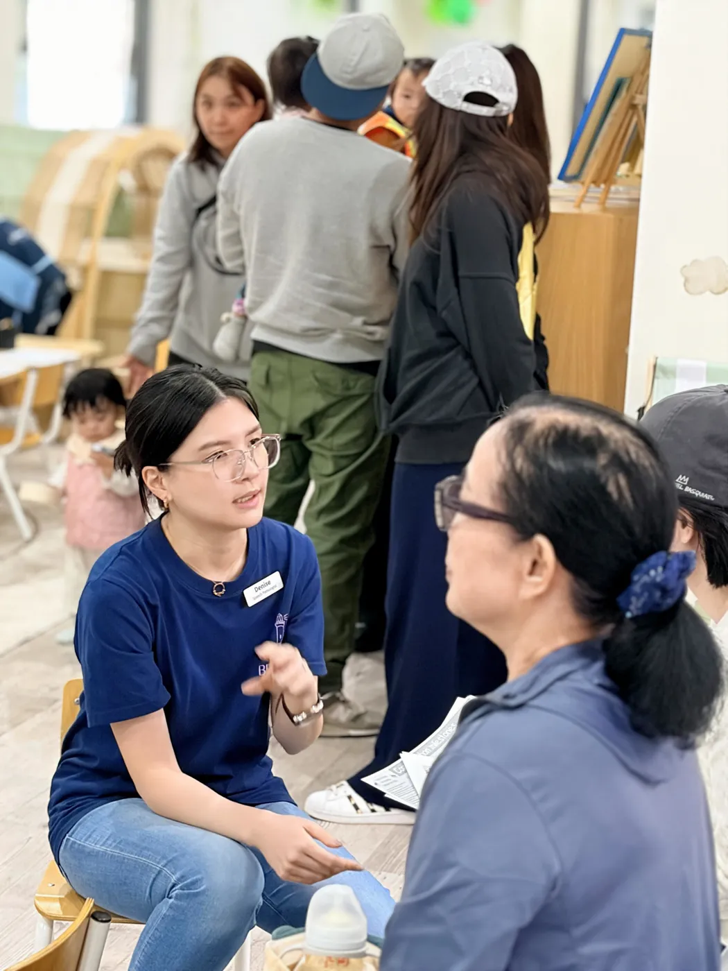 Families and children together at a Little Jungle community event